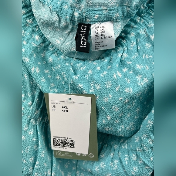 H & M. Divided. Off-the-shoulder Crêped Dress Size 4XL - Picture 8 of 10